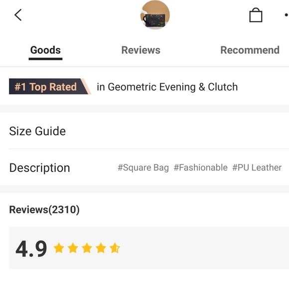 Geometric Pattern Clutch Bag - Picture 4 of 6